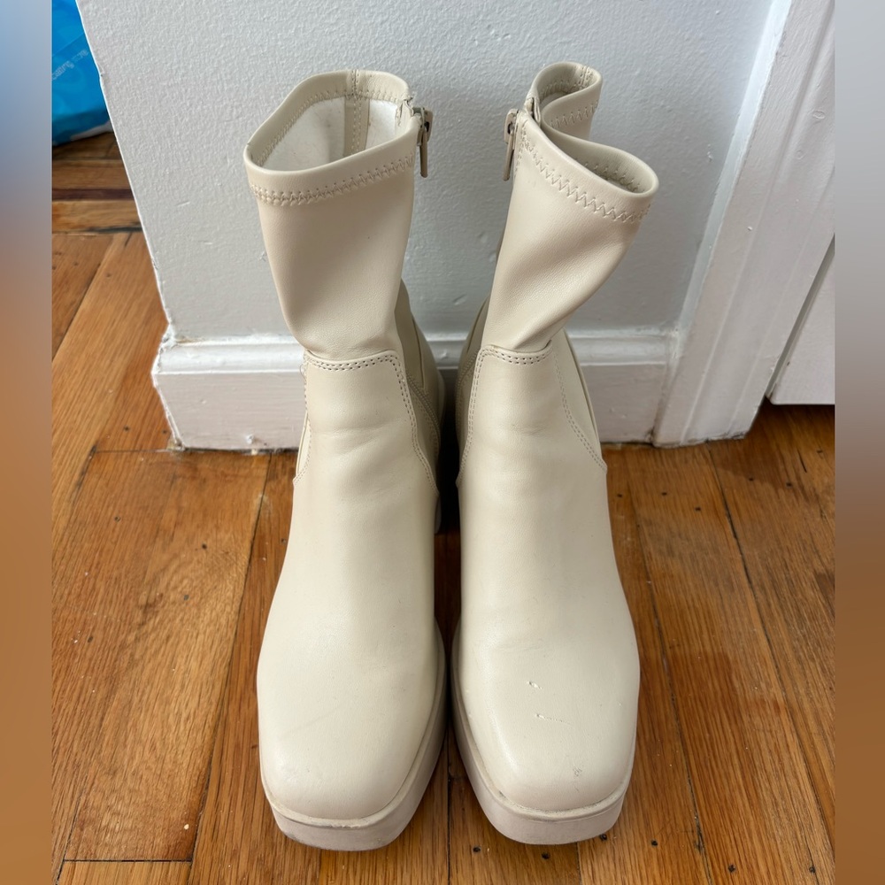 White Aldo boots